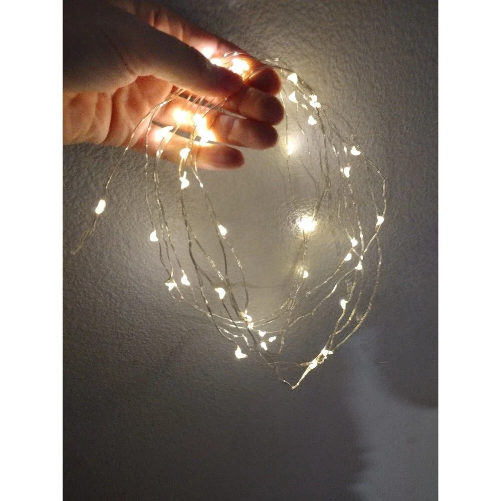IKEA VISSVASS LED Indoor String/Wire Lights Warm White Battery Operated
